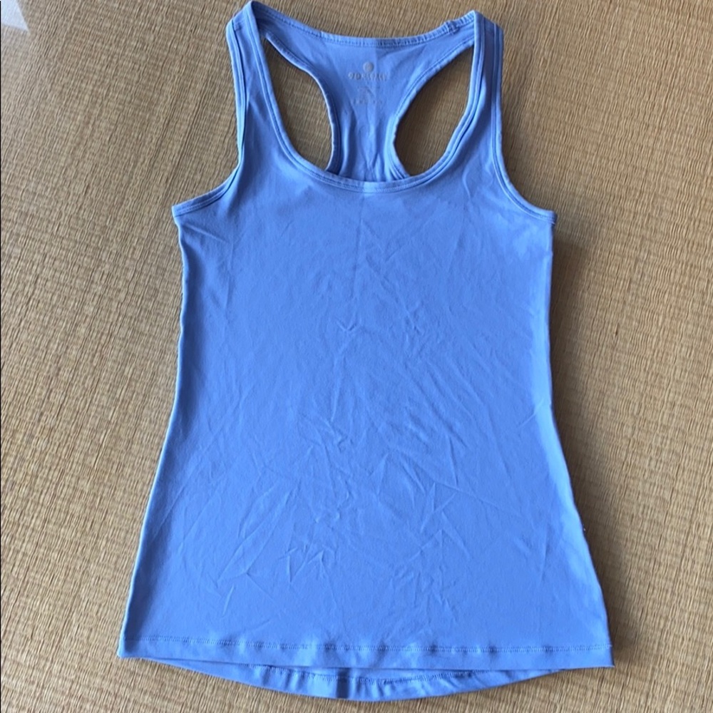 90 Degree by Reflex Blue Racerback Workout Tank